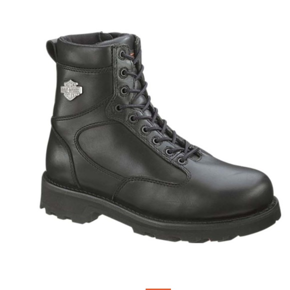 Harley-Davidson® Men's Relief Shock Aborber Black Motorcycle Boots D93074